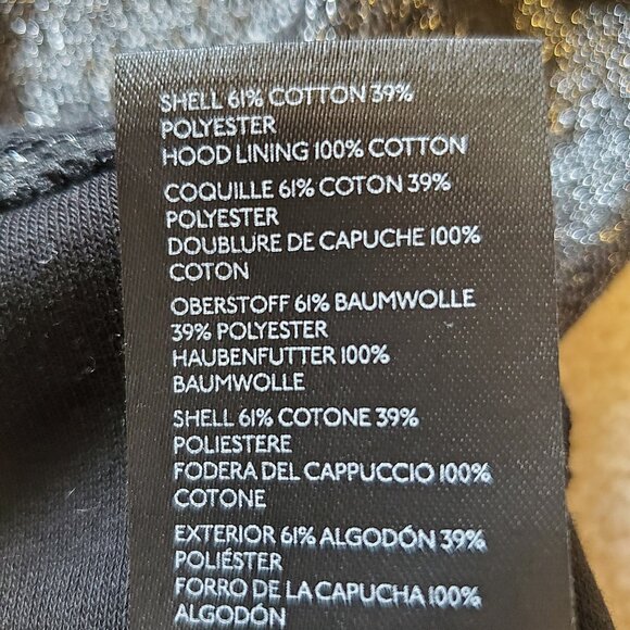 Anthropologie Pilcro Black Foil Metallic Hoodie Hooded Sweatshirt Women's Size M - Picture 9 of 11